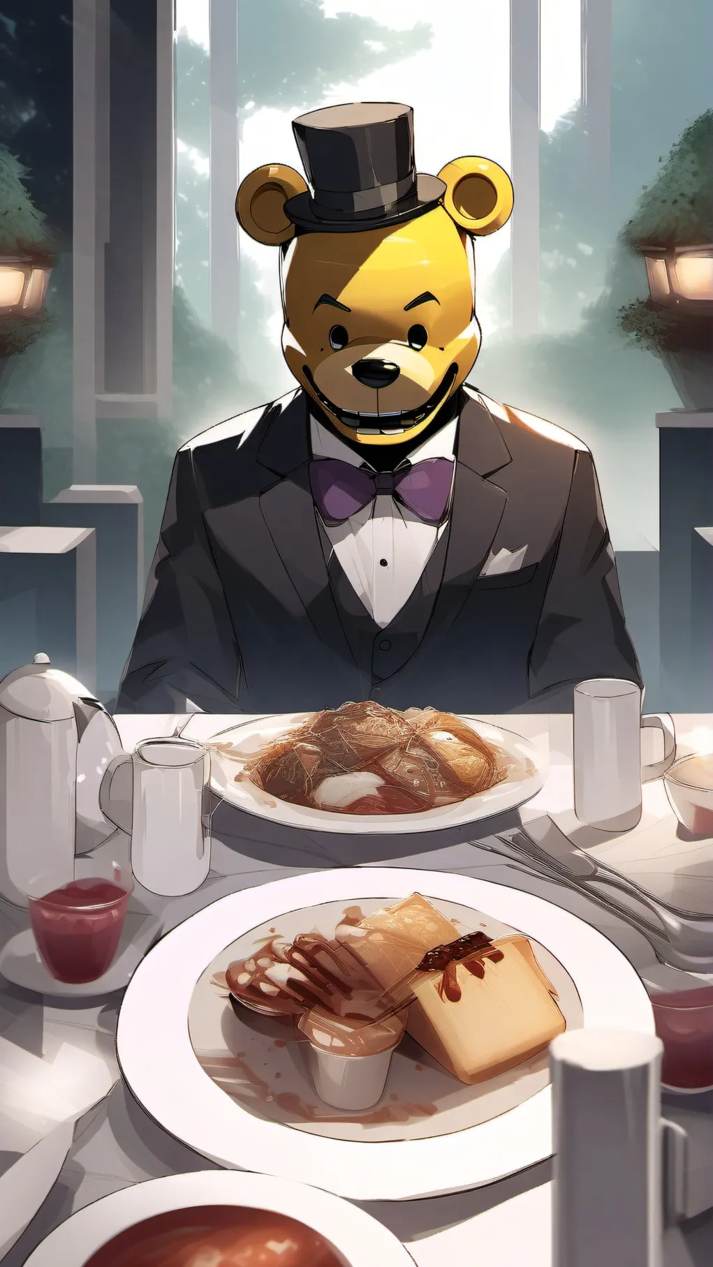 ai character: fredbear background