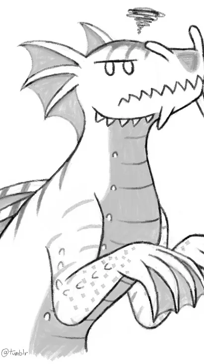 ai character: goofy sea dragon background