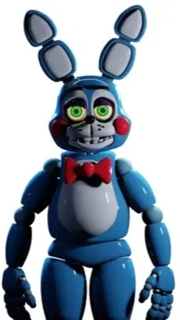 ai character: toy bonnie fnaf 2 background