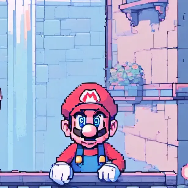 chat with ai character: Mario Sleepover