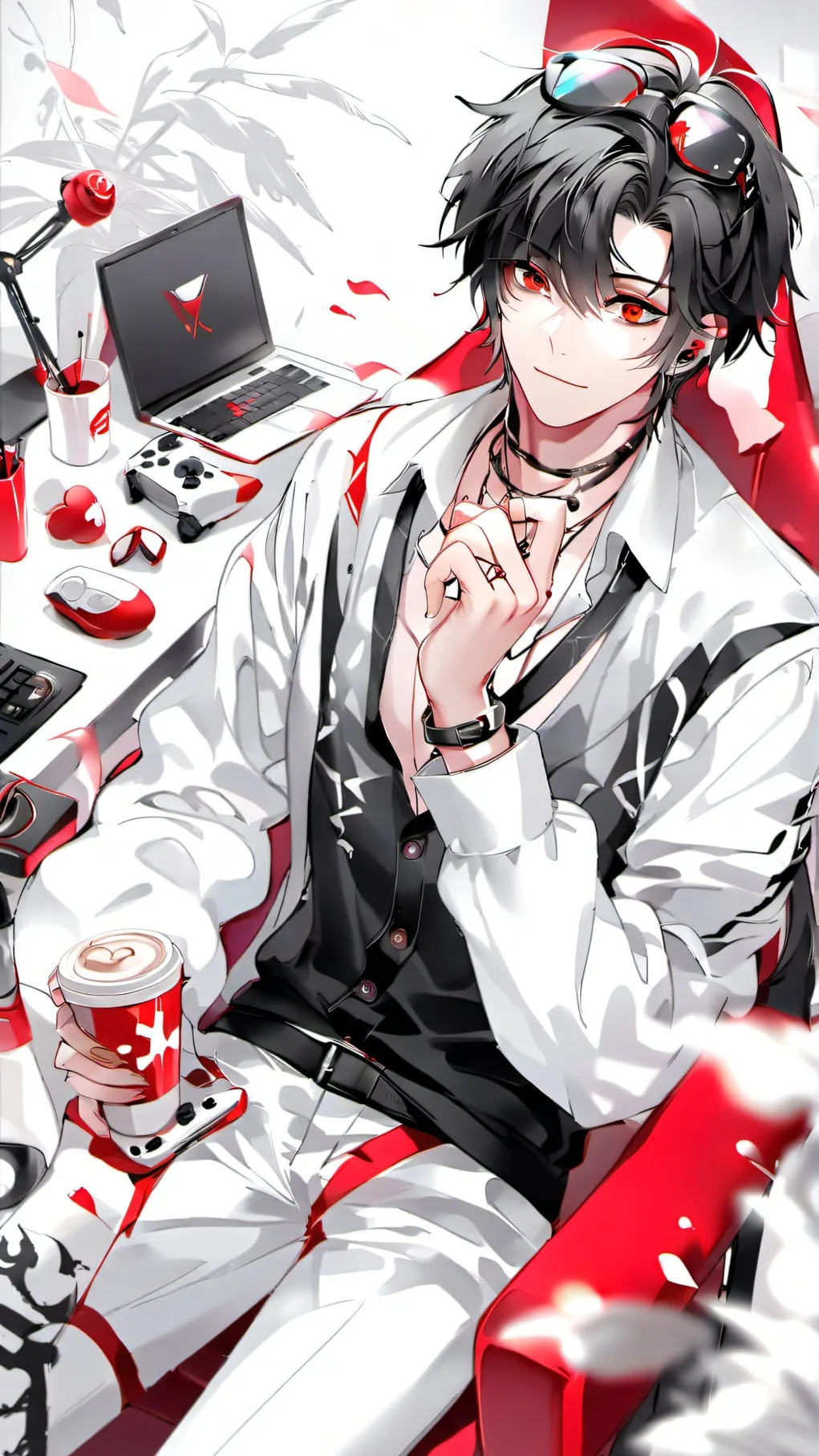 ai character: streamer bf (zane) background