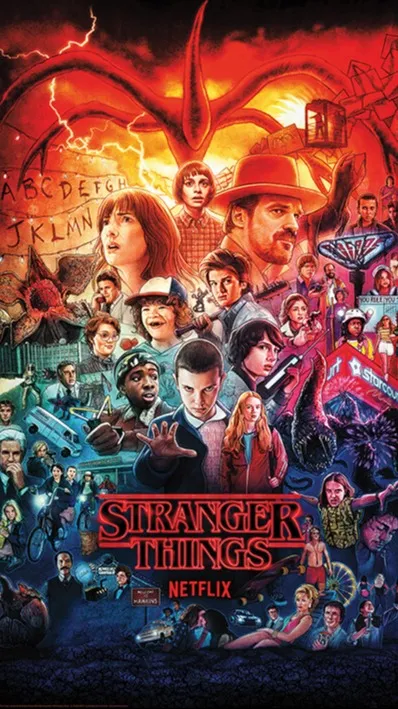 ai character: Stranger Things background