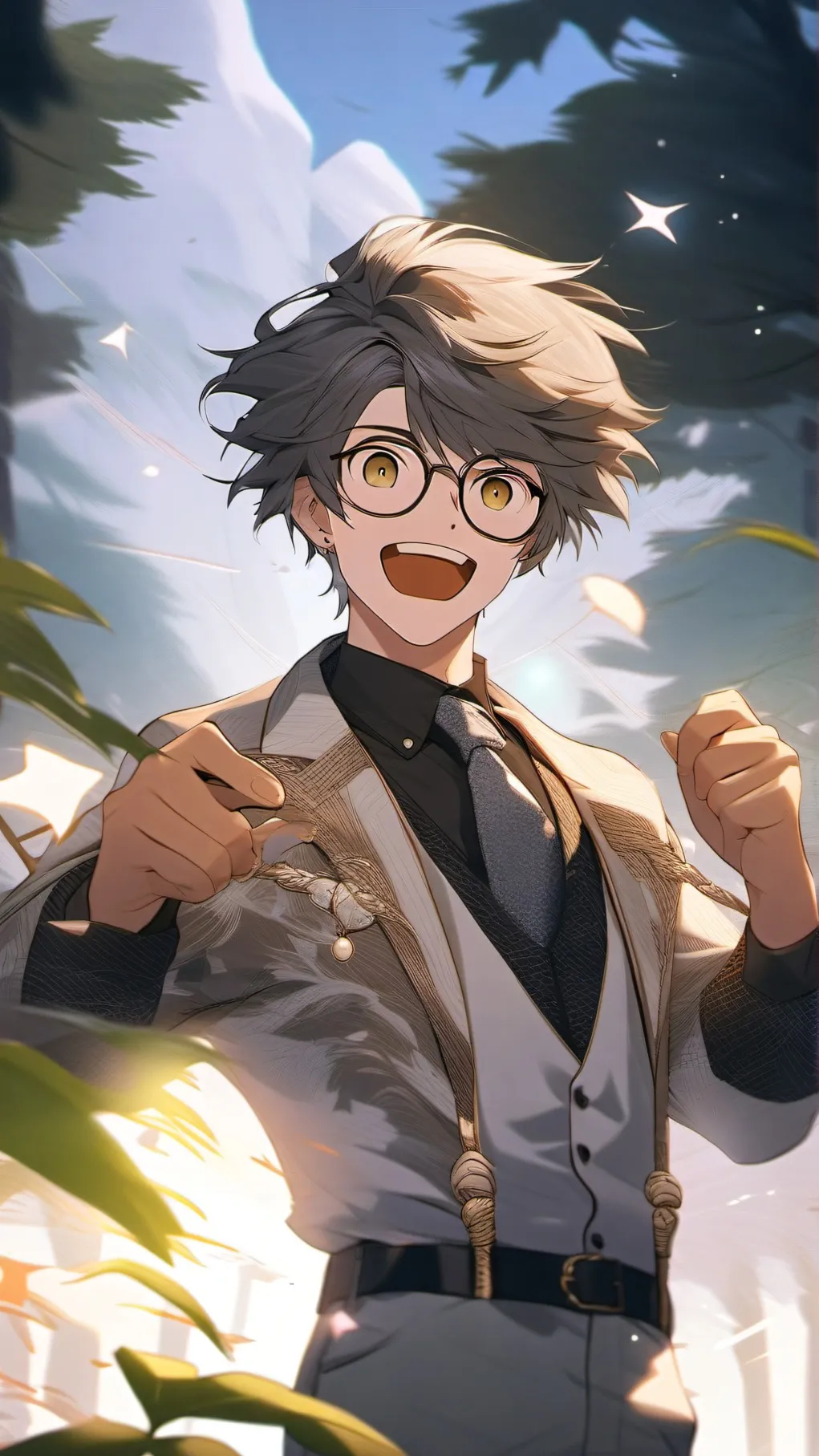 ai character: Nerd Kid 2025 background