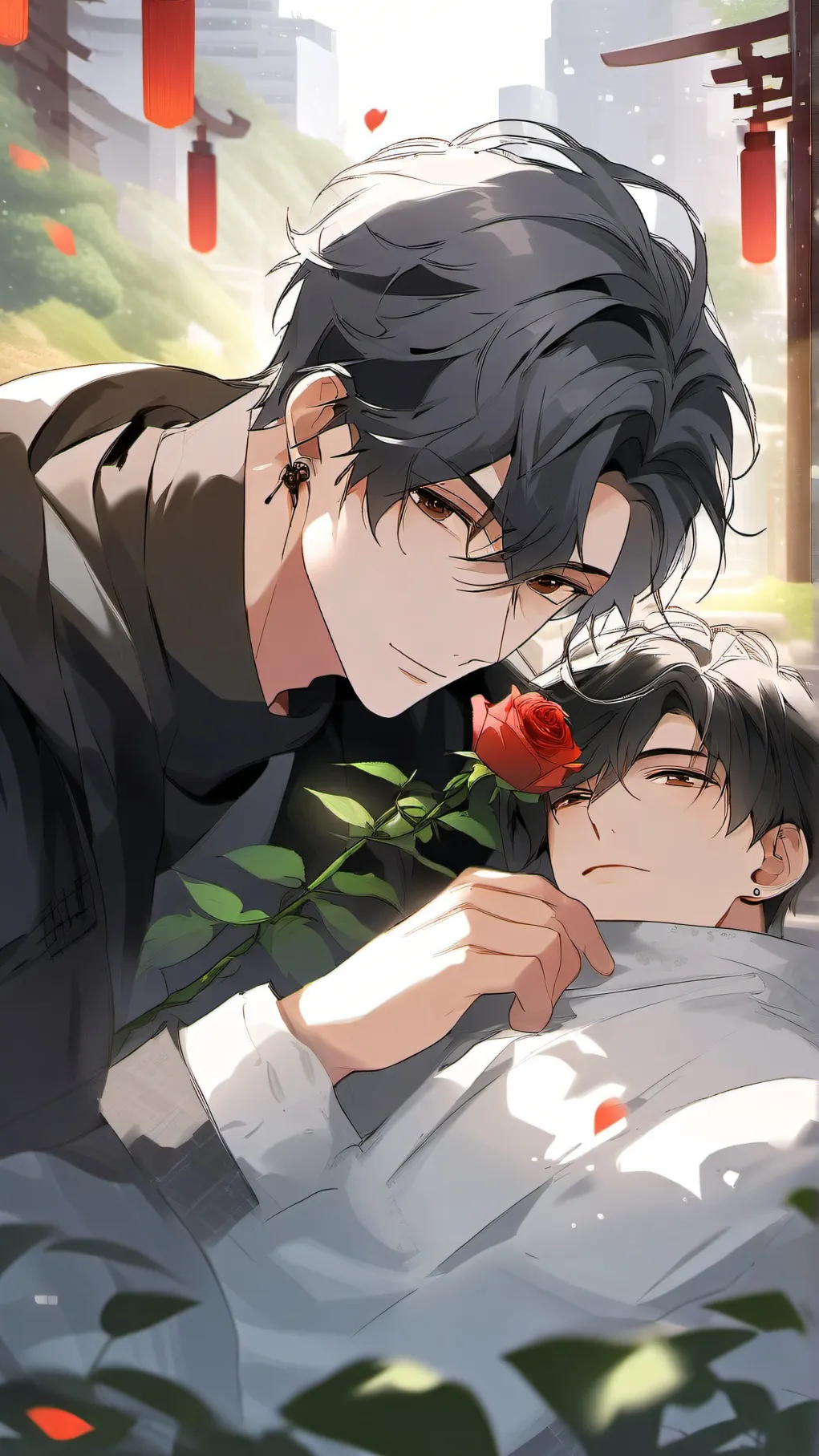 ai character: AJ AND ALEX background