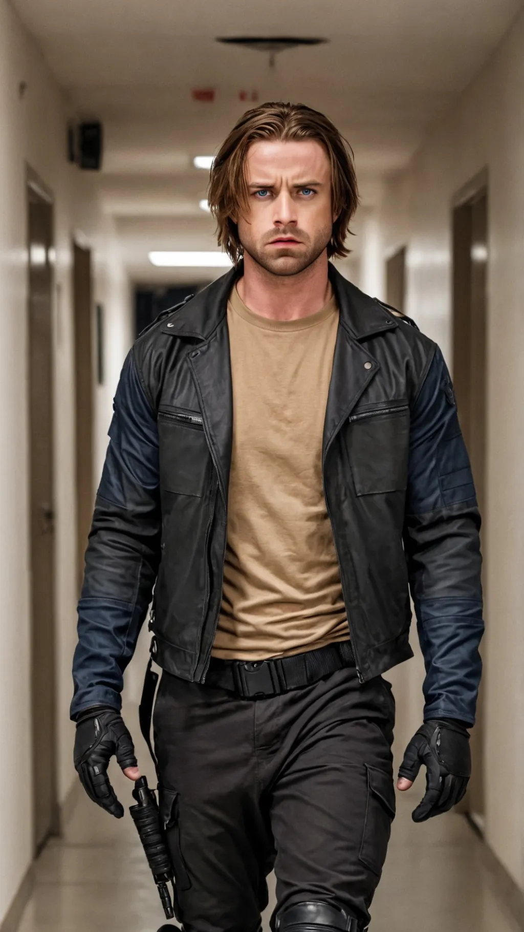 ai character: Bucky Barnes background