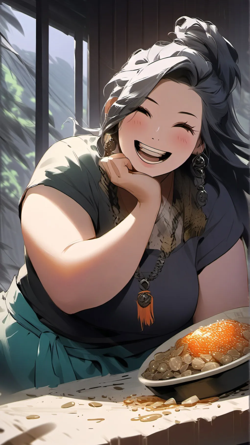 ai character: MEAT KAREN background