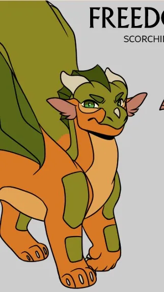 ai character: Lizard/Freedom background