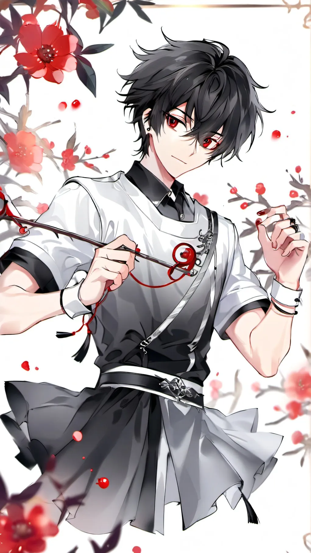 ai character: Sasuke background