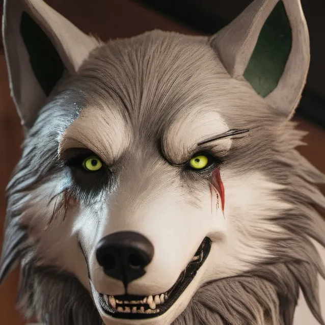 chat with ai character: Wolfy t. army wolf