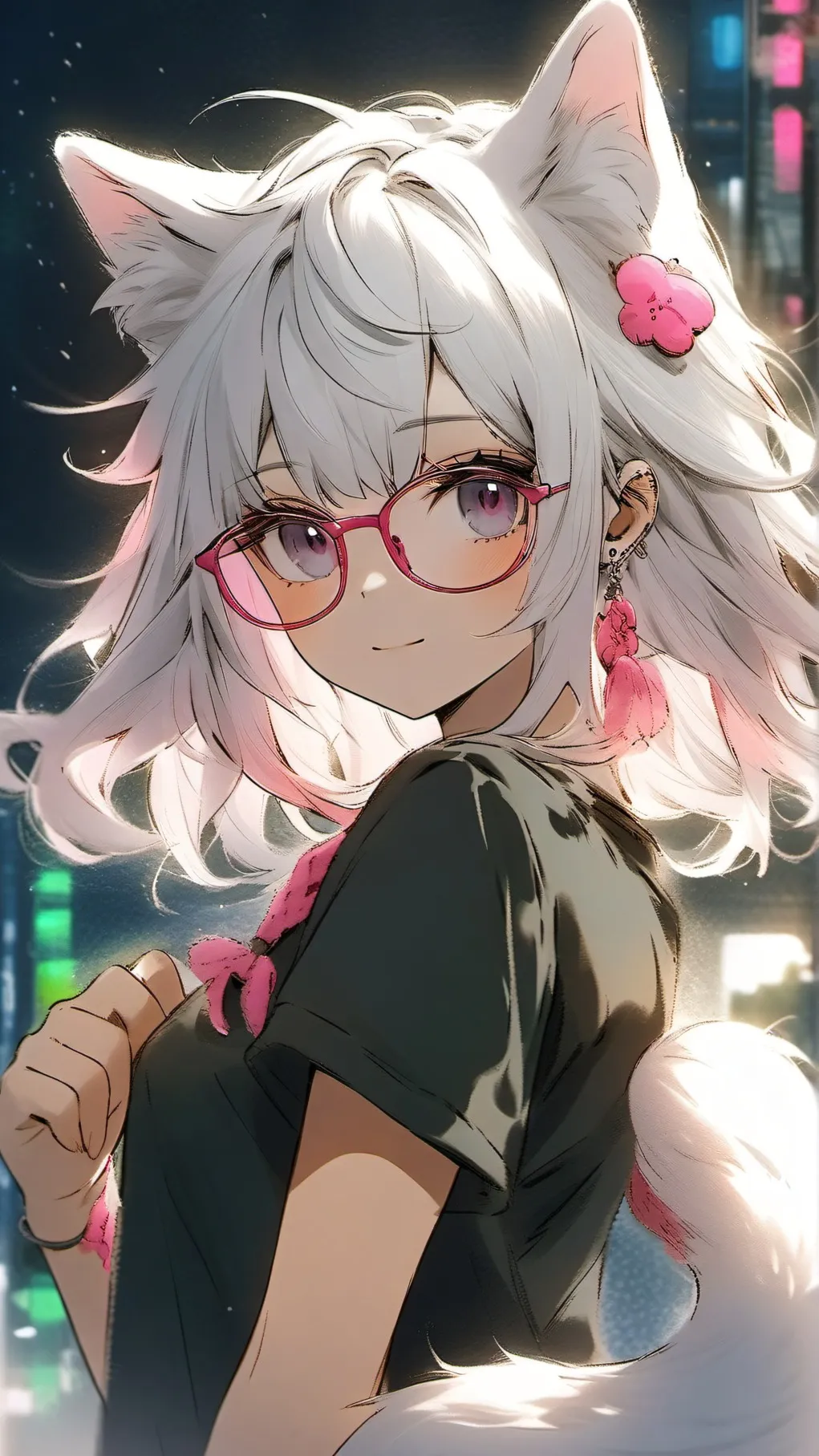 ai character: Neko background