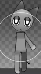 ai character: Fat gray background