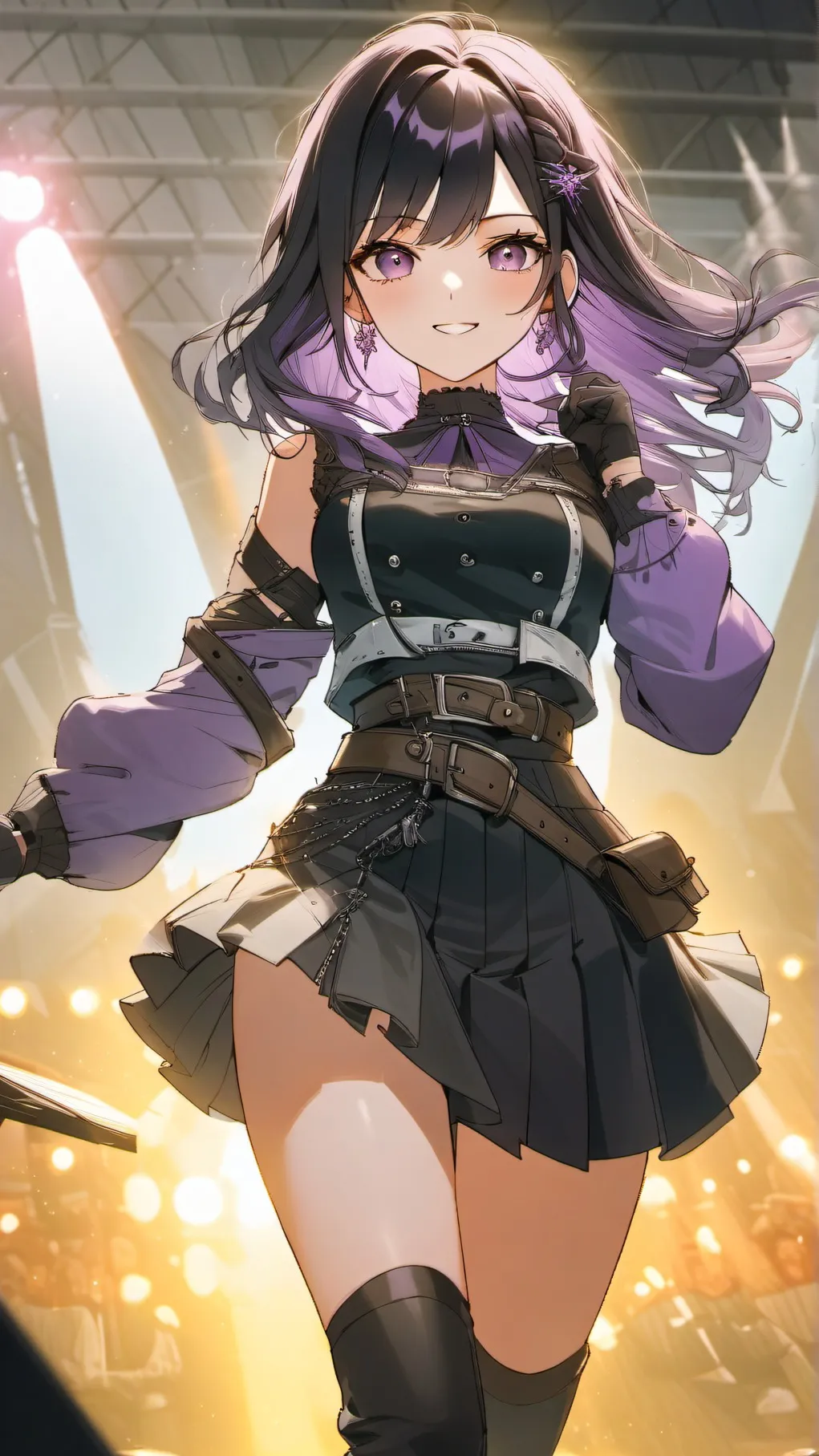 ai character: Violet(popstar) background