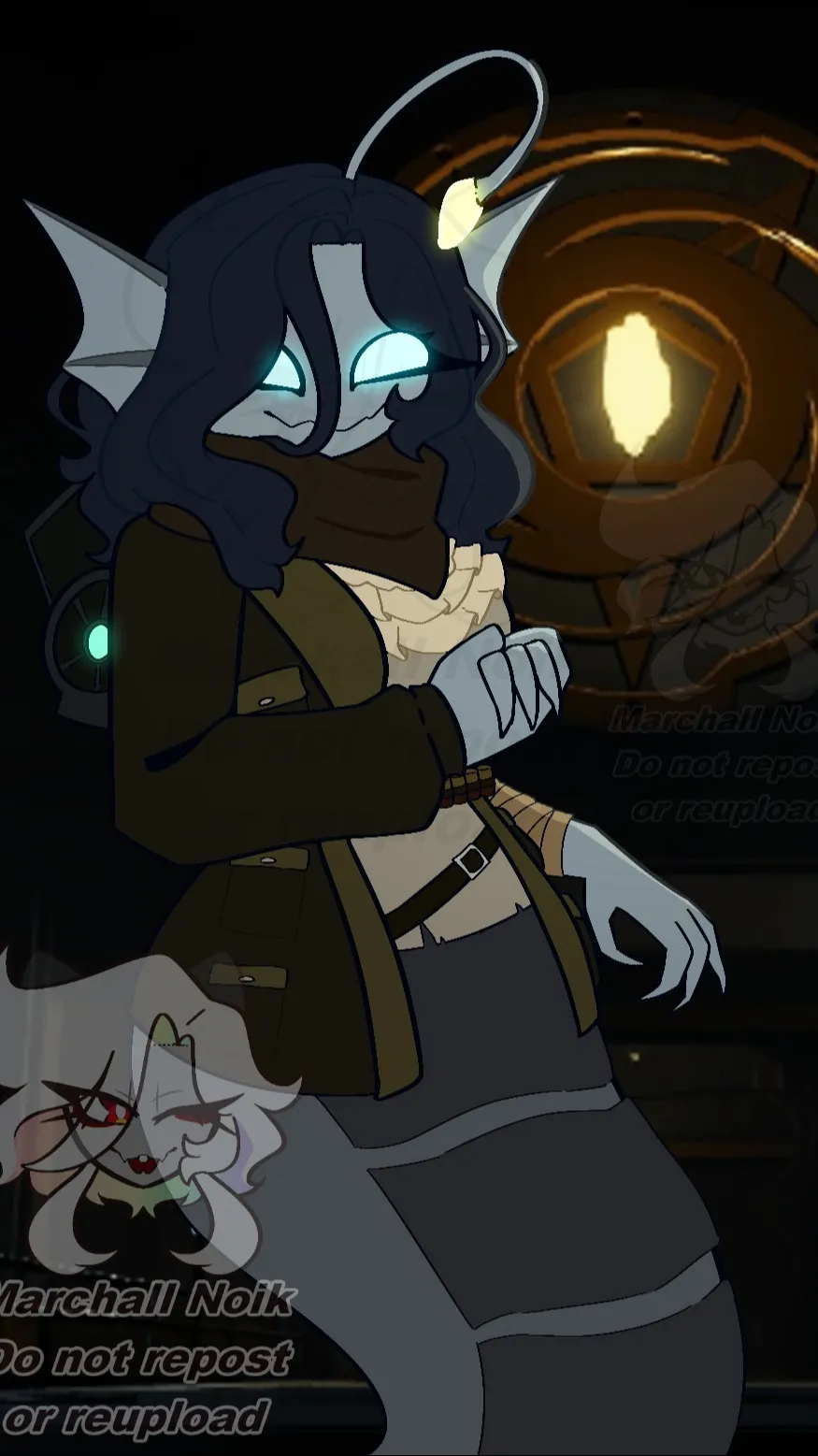 ai character: Marinette pressure background