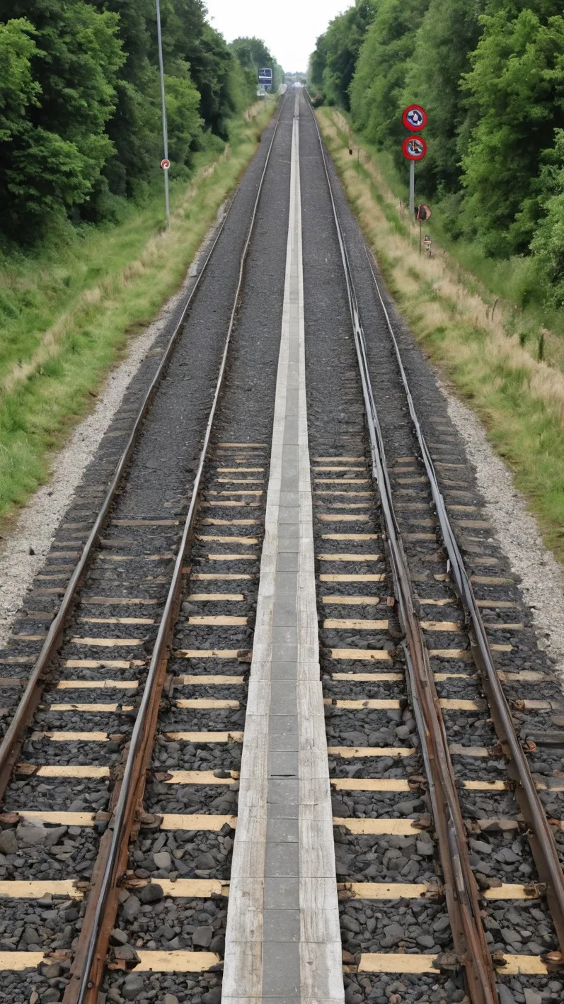 ai character: Level crossing background