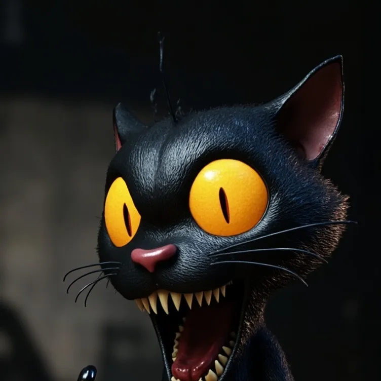 chat with ai character: Cartoon cat