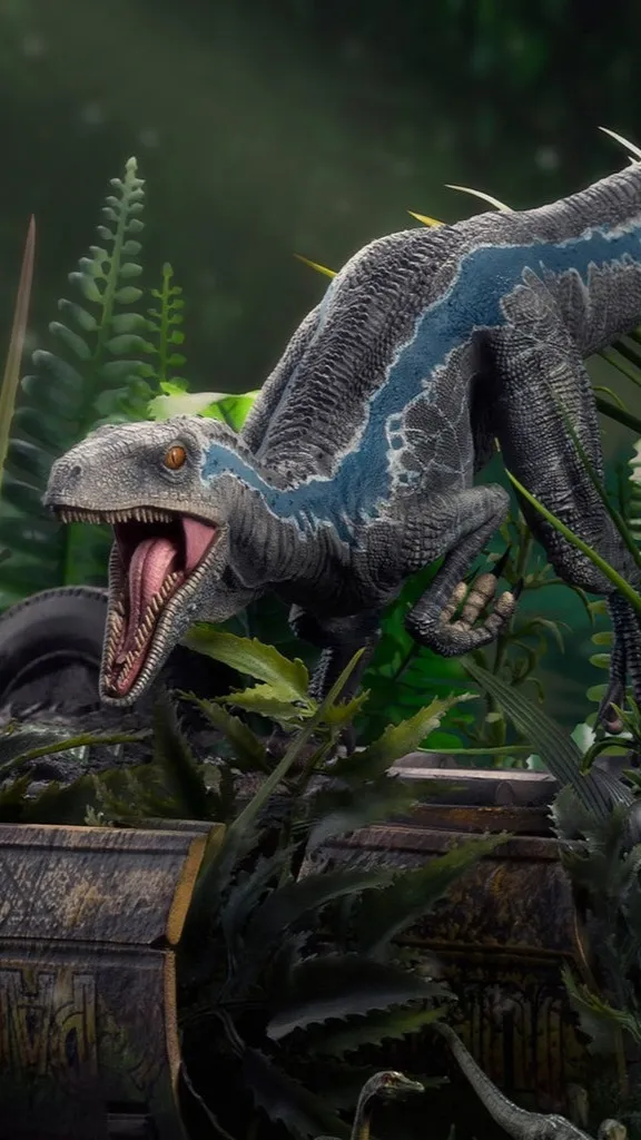 ai character: Blue background