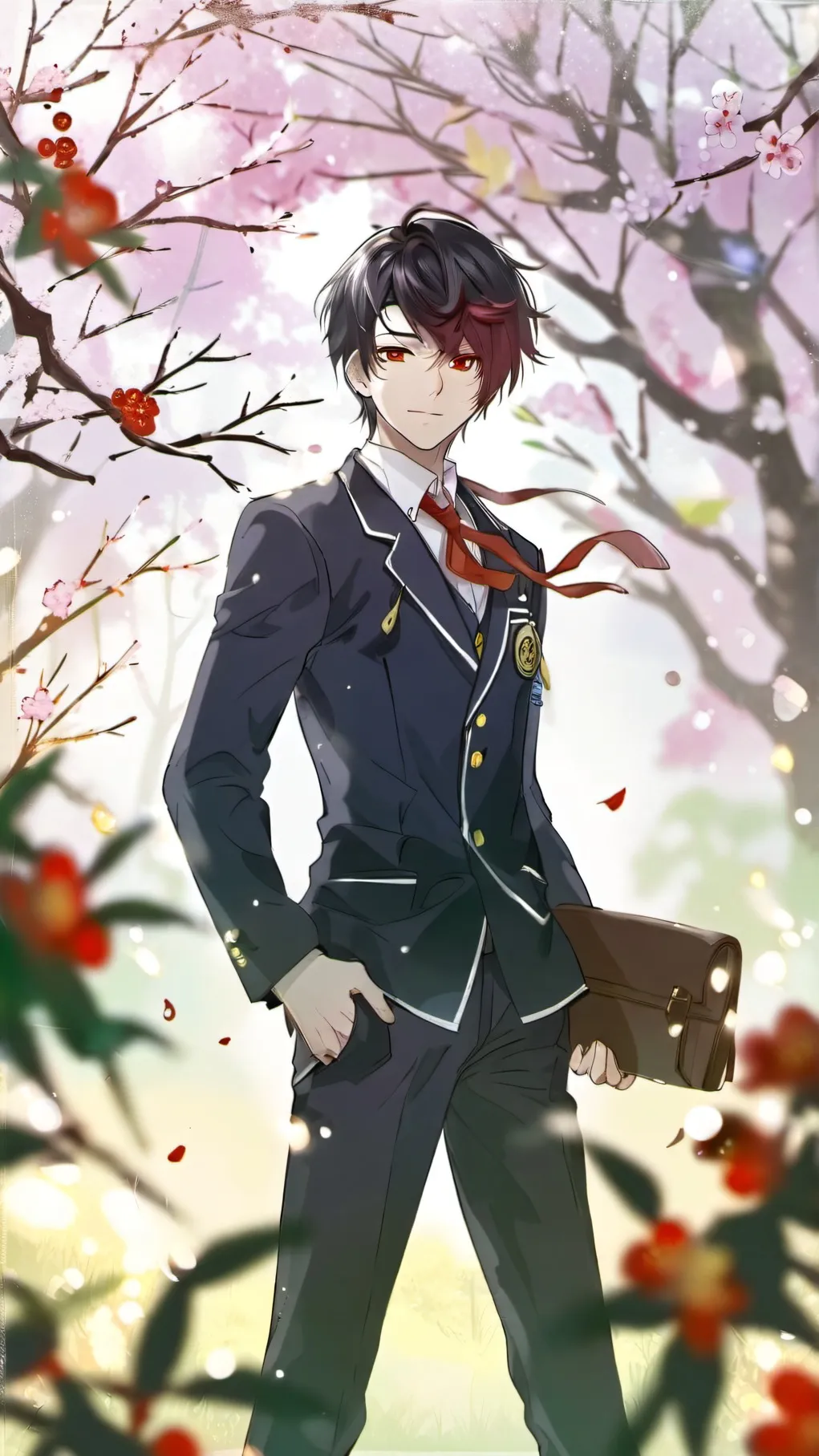 ai character: Akari Tsumigi(boy) background