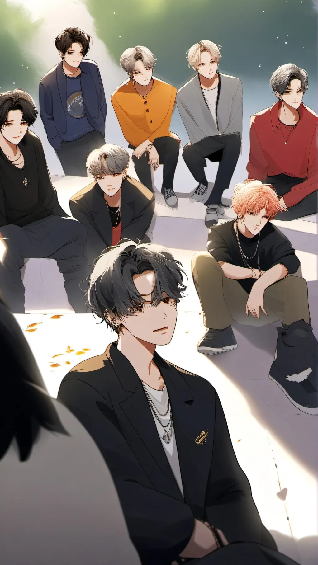 ai character: Skz inappropriate  background