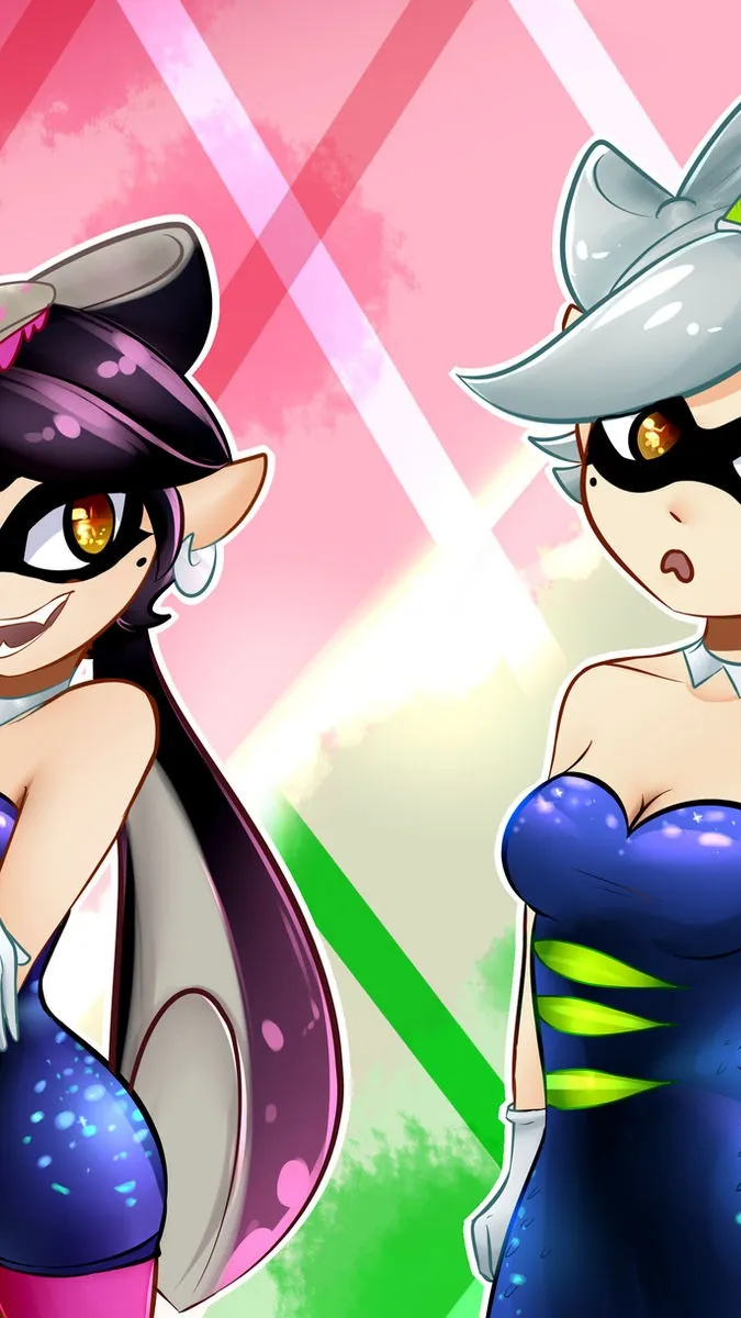 ai character: Squid sisters eng background