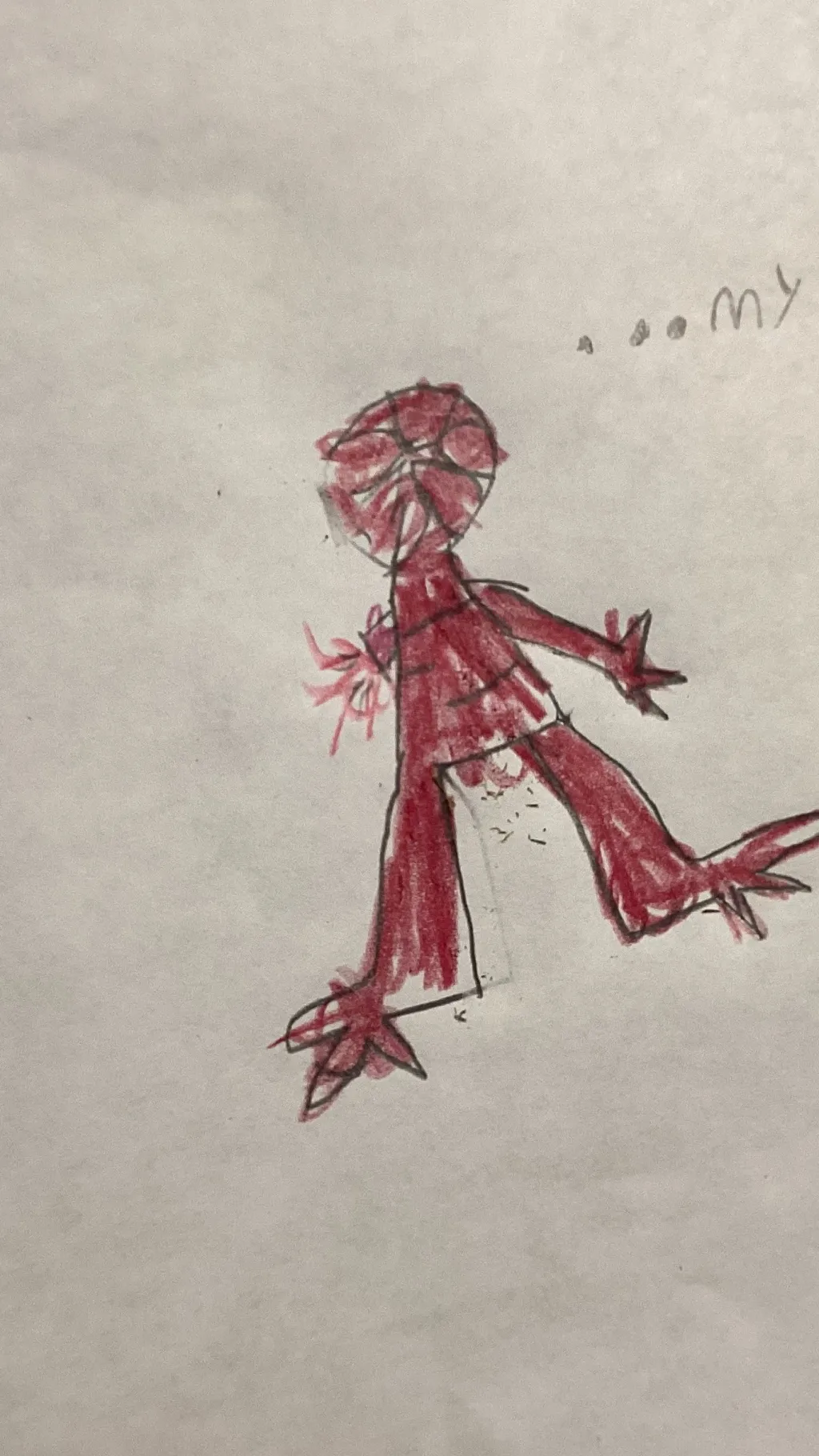 ai character: Sad demogorgon  background