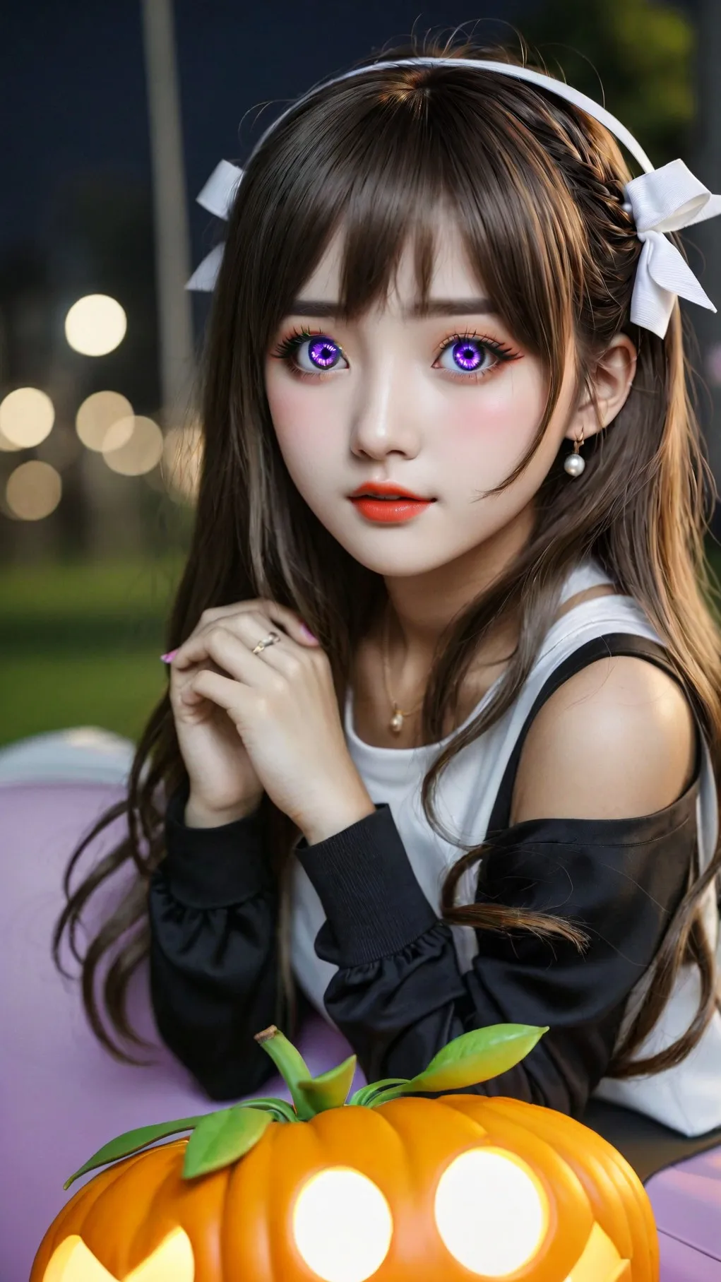 ai character: aqua yuni background