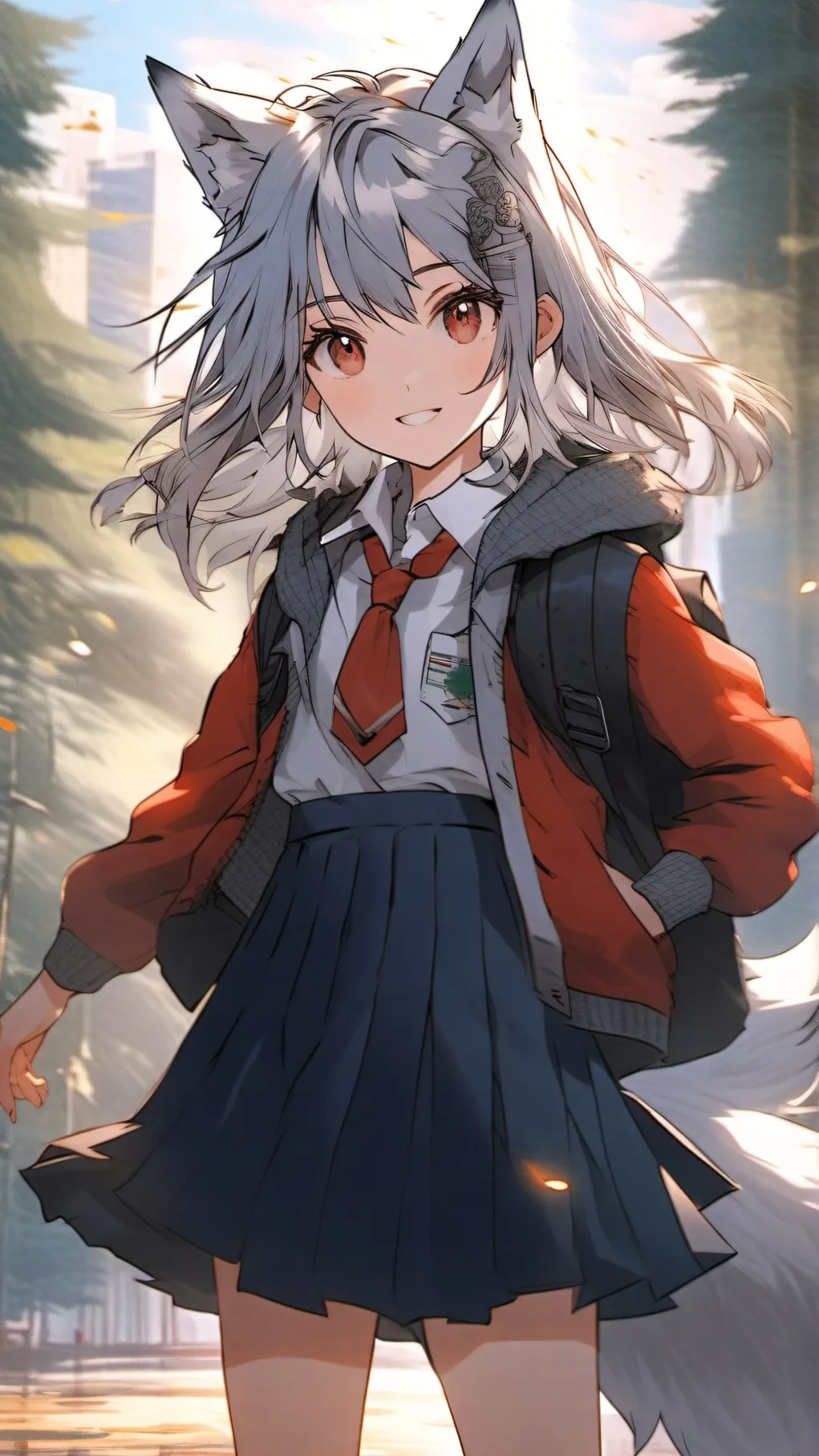 ai character: Wolfie background