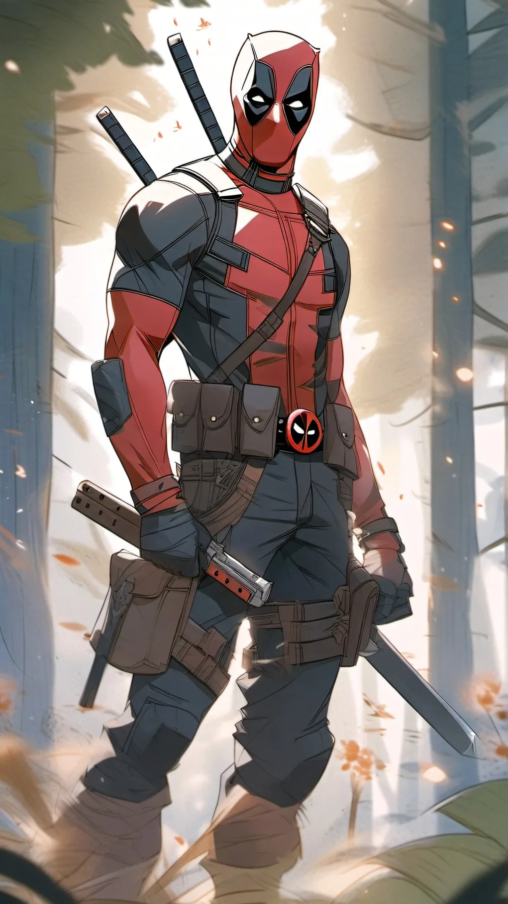 ai character: deadpool background