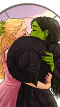 ai character: Glinda and Elphie background