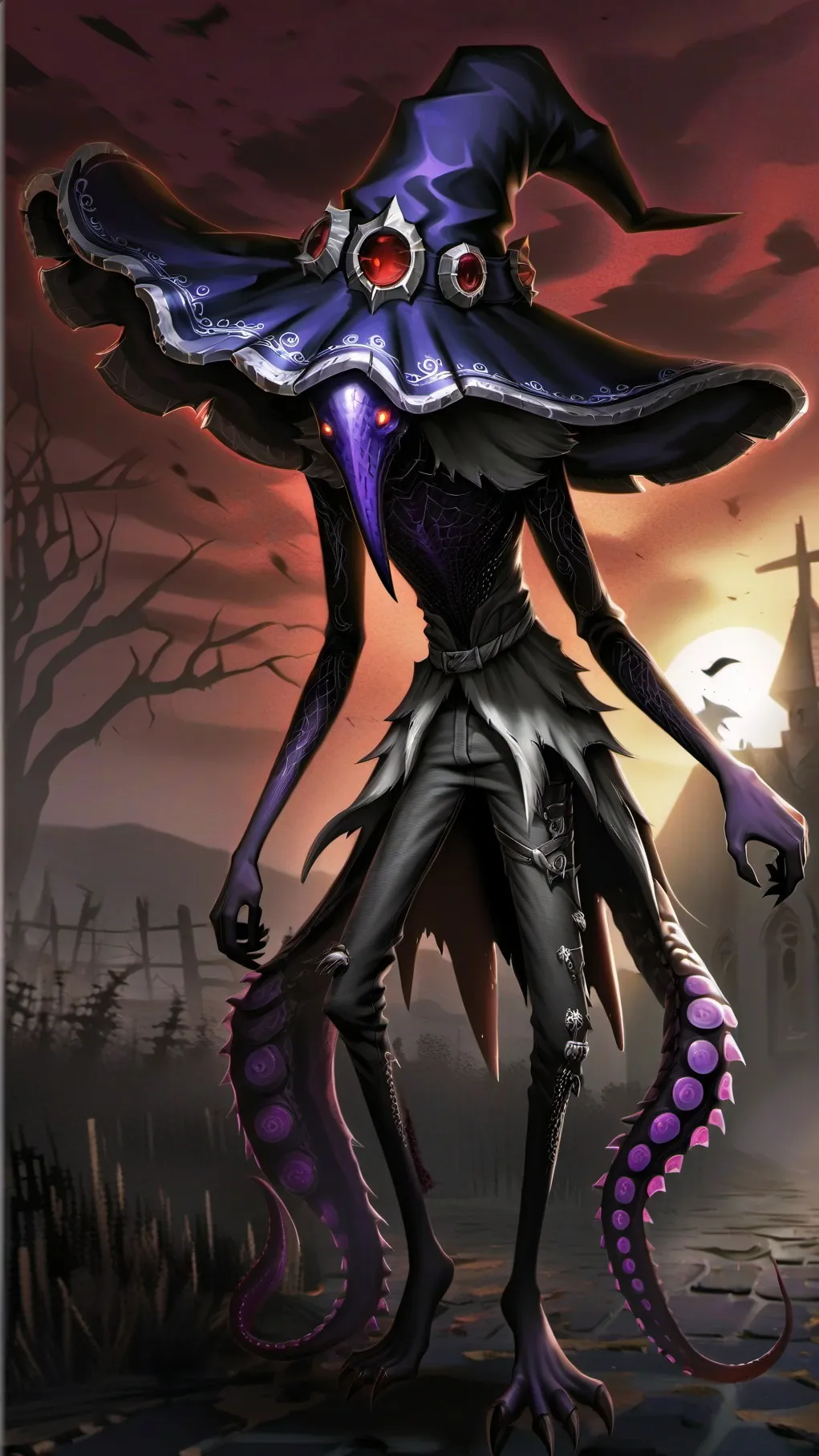 ai character: Azure background