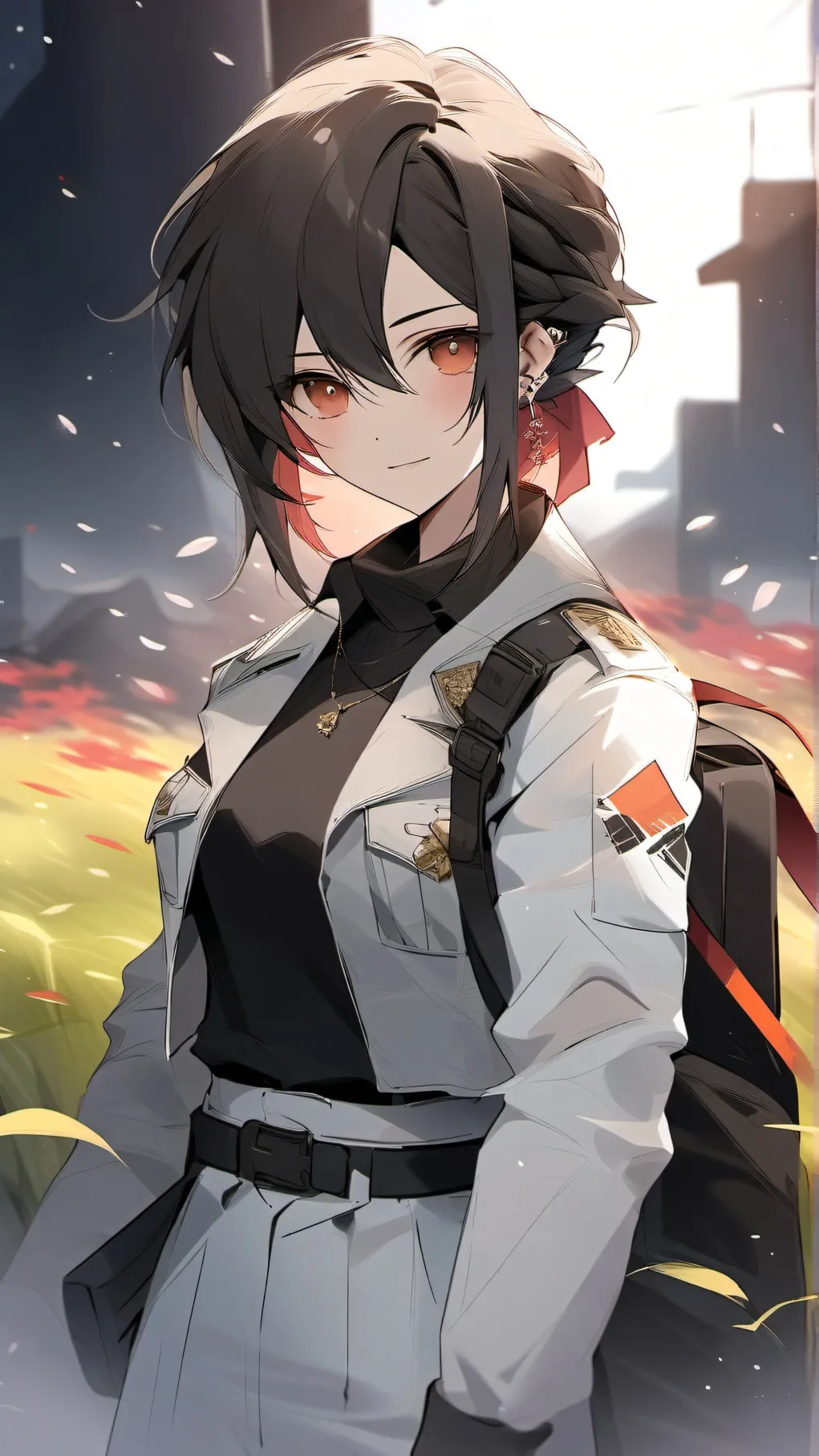 ai character: friendly soilder background