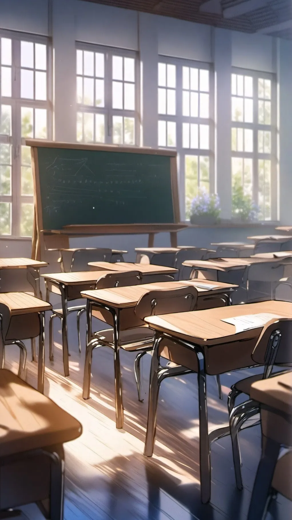 ai character: Stray kids school background