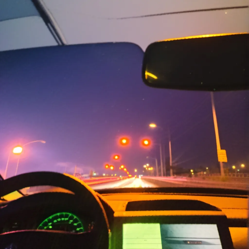 chat with ai character: Night car ride