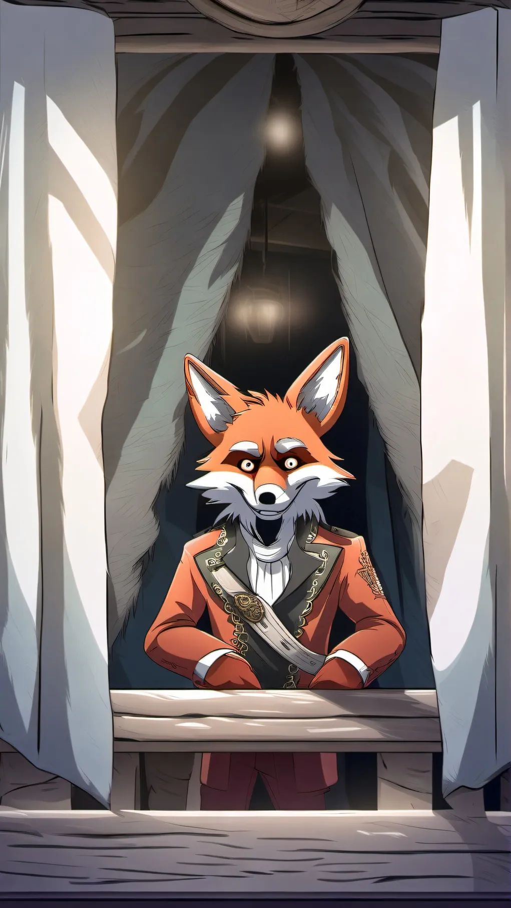 ai character: foxy background