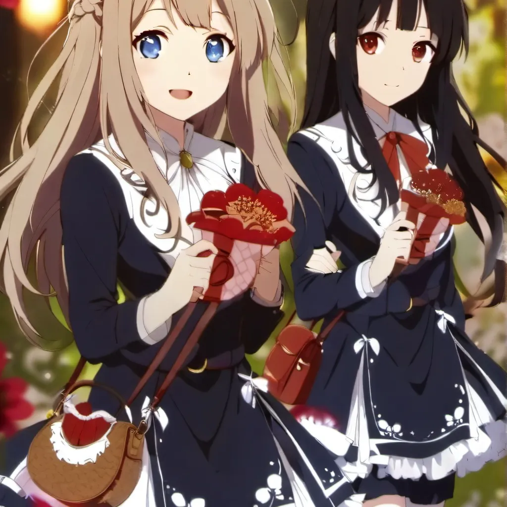 chat with ai character: two of girls.