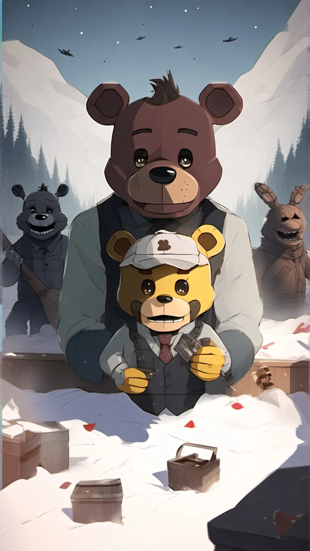 ai character: FNAF background