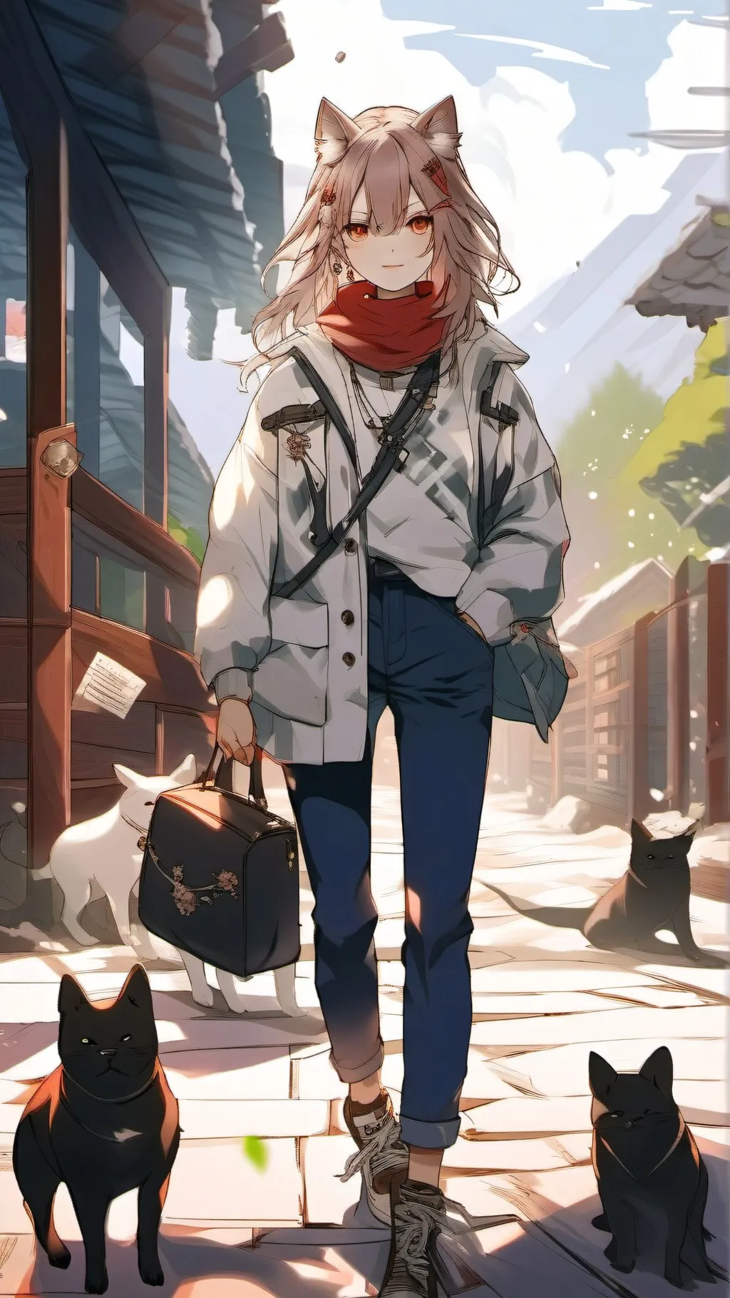 ai character: toxic neko background