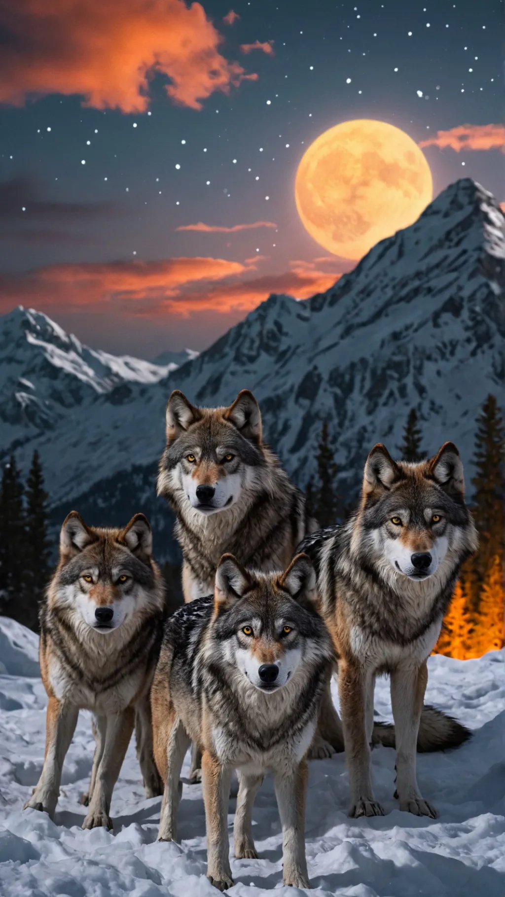 ai character: Eclipse wolf pack  background