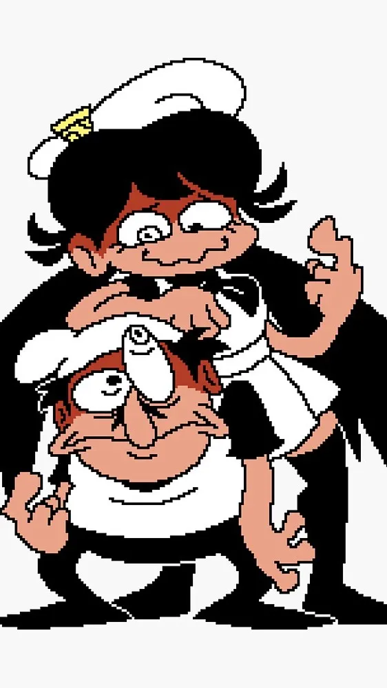 ai character: pizza tower background