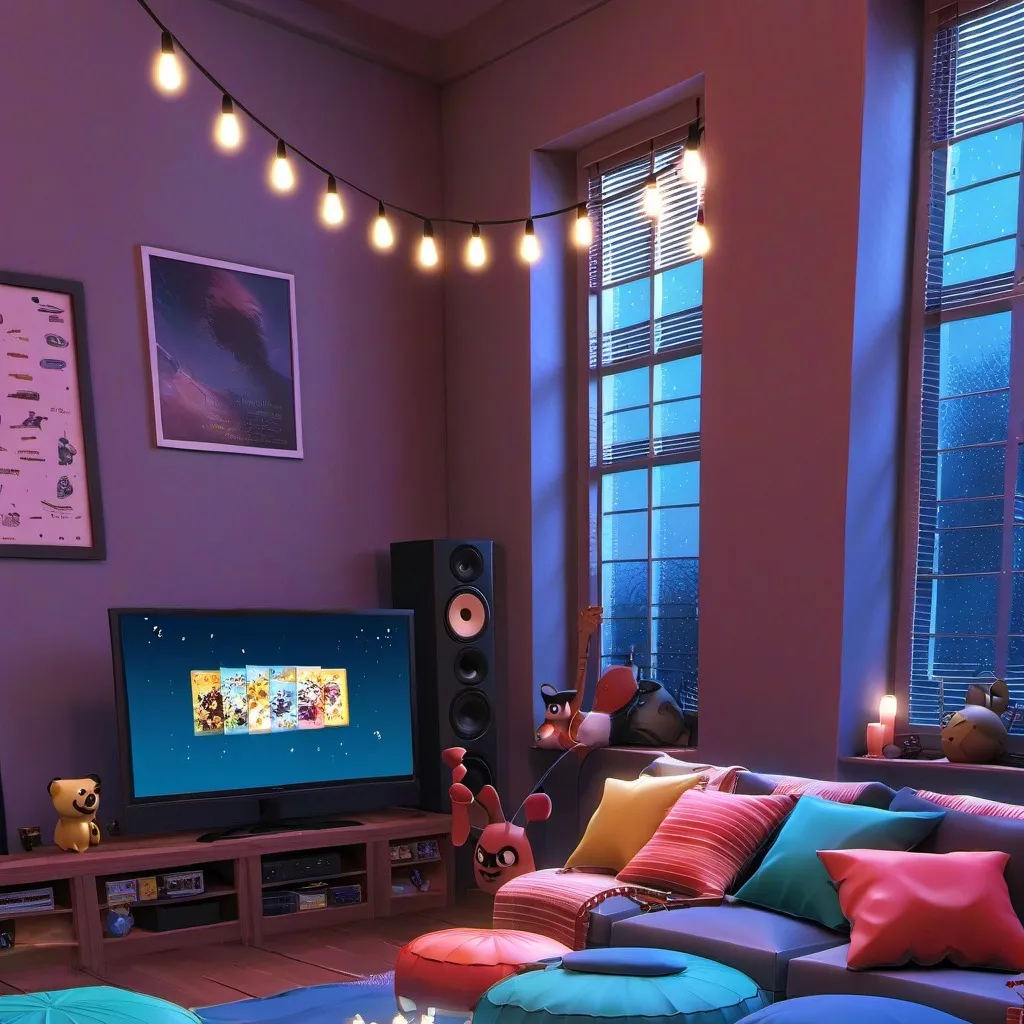 chat with ai character: Sleep over 