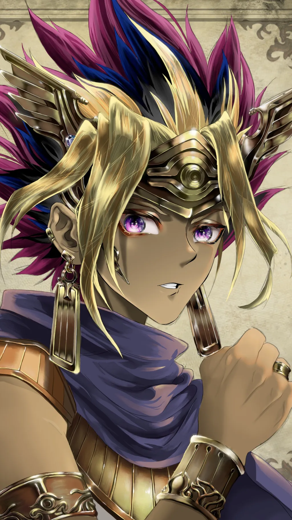 ai character: Pharaoh Atem background