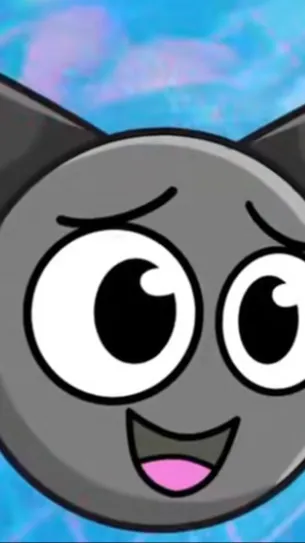 ai character: gray sprunki background