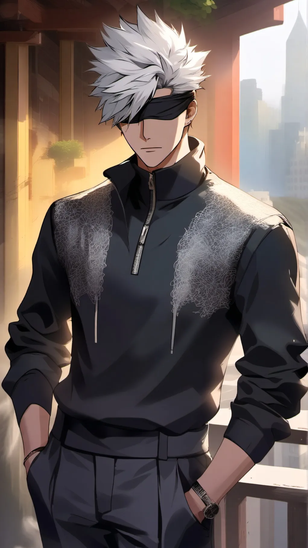 ai character: gojo background