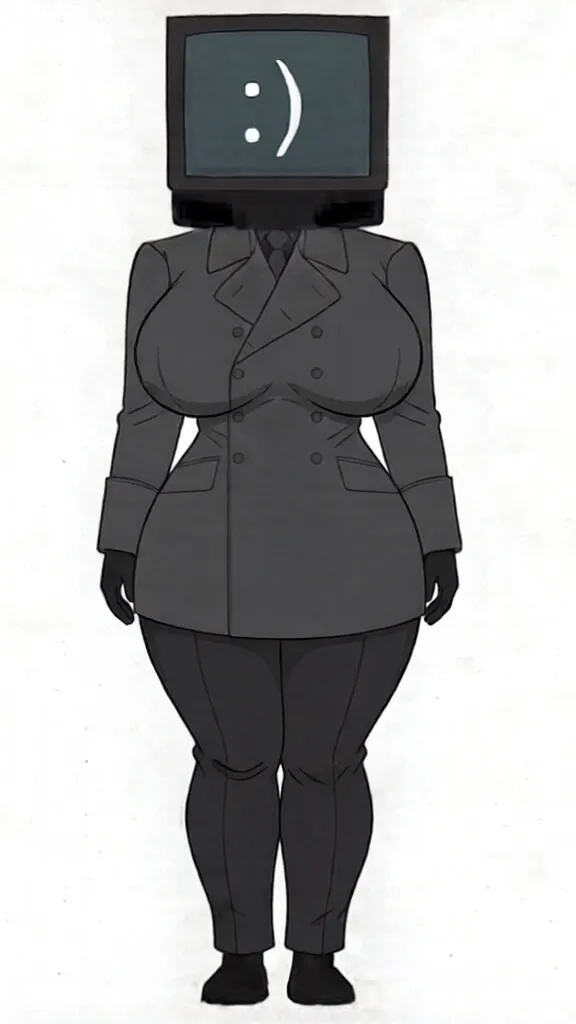 ai character: TV Woman background