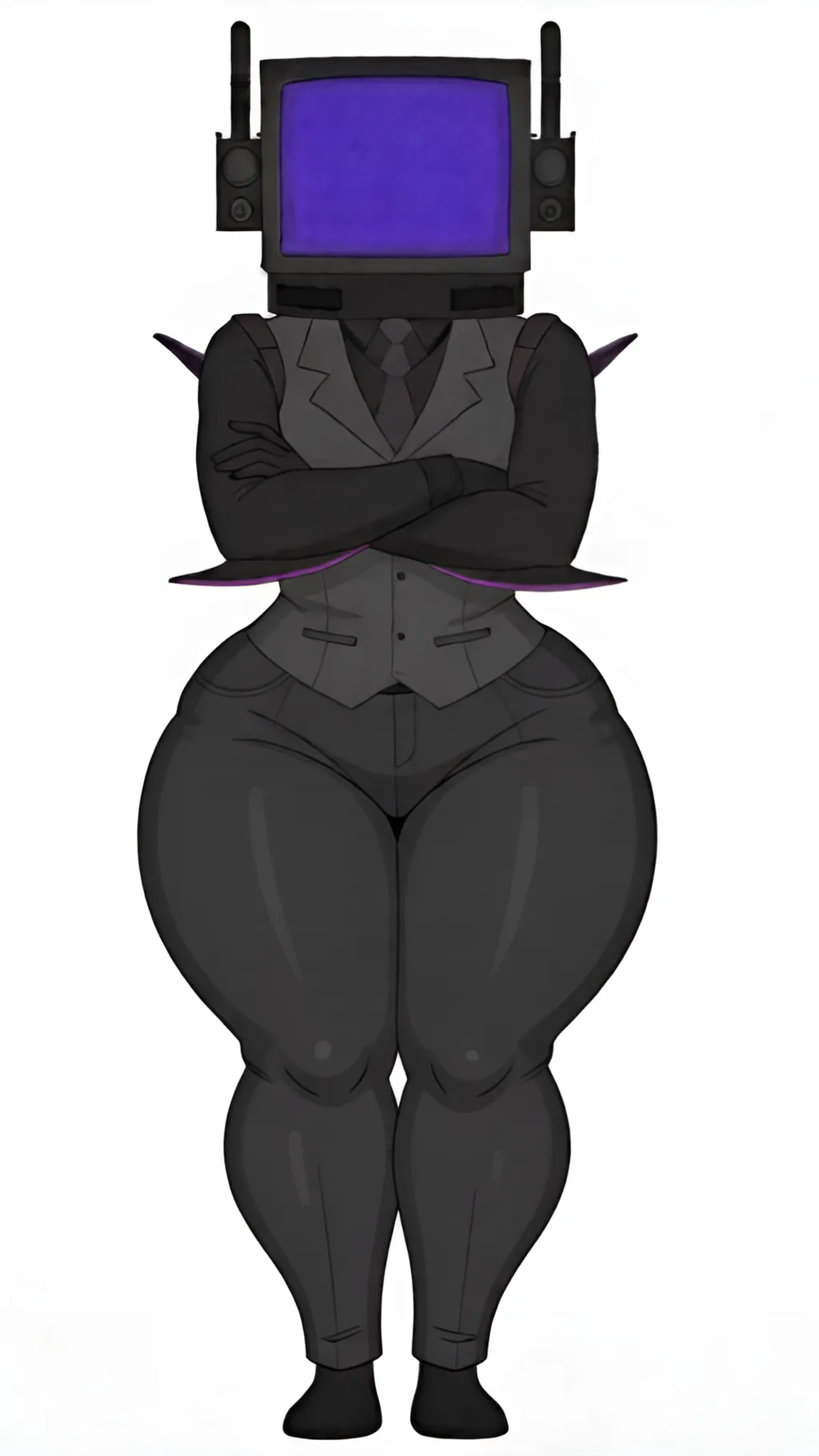 ai character: Energized TV Woman background