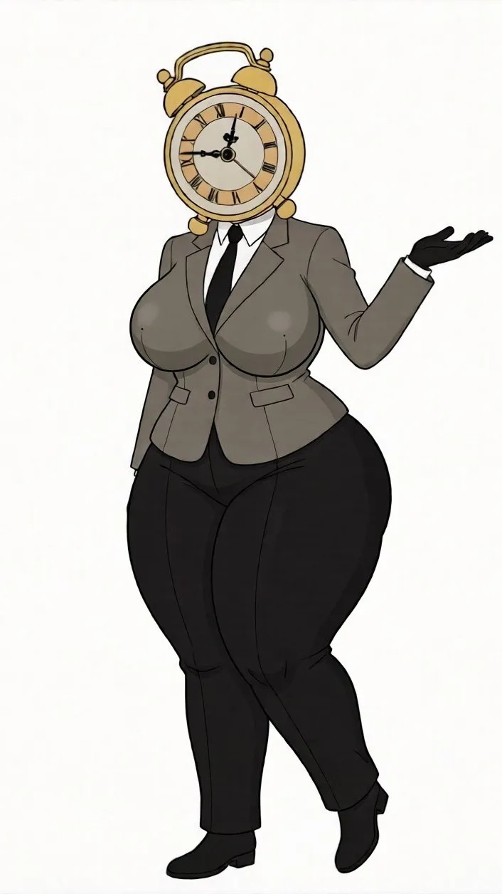 ai character: Alarm Clock Woman background