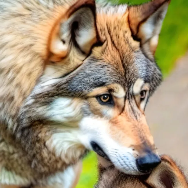 chat with ai character: wolf family