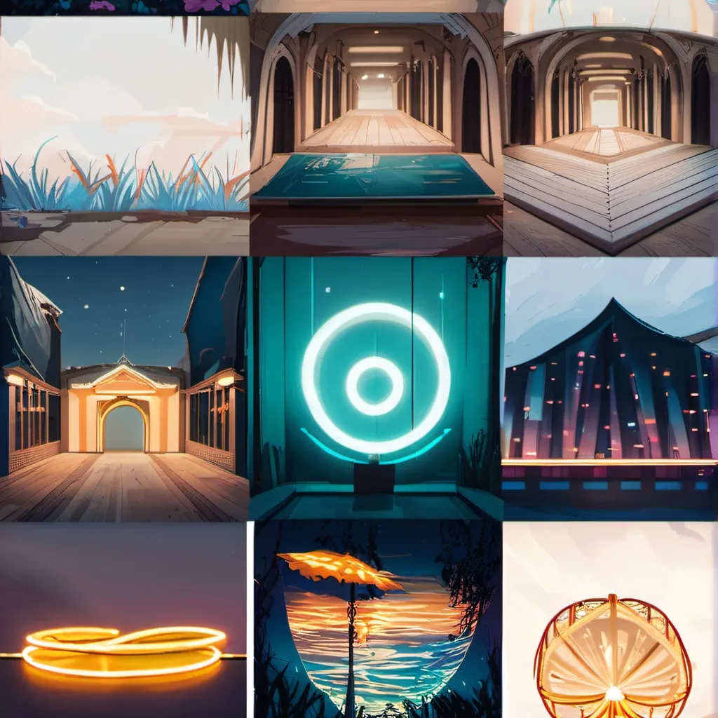 chat with ai character: Multi lights 