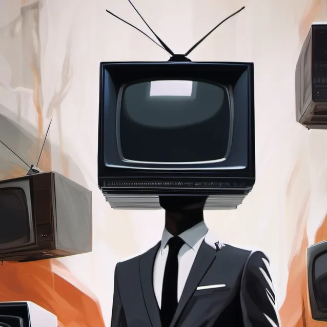 chat with ai character: large TV man 