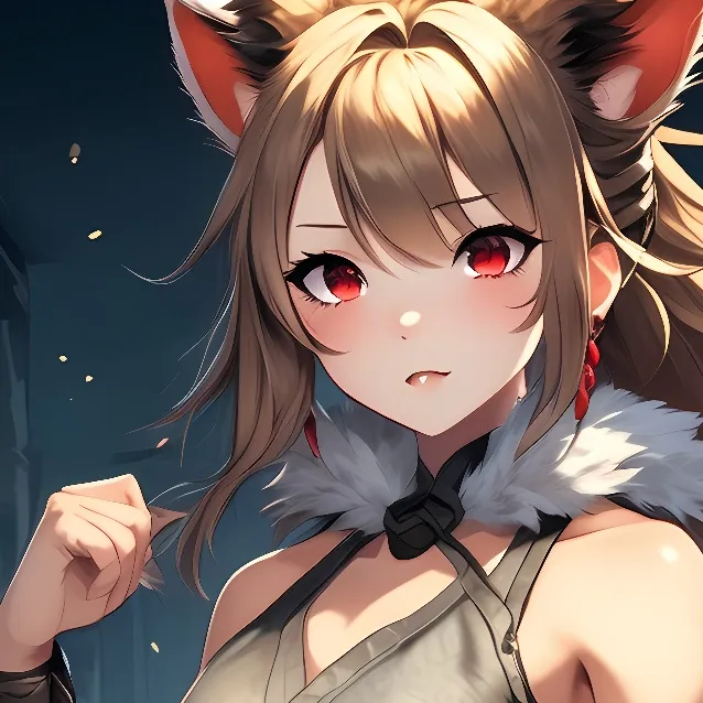 chat with ai character: hyena chan~