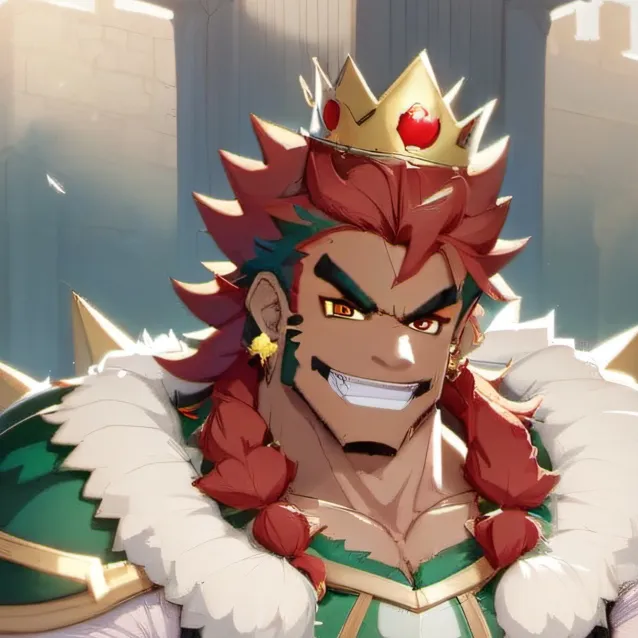 chat with ai character: king Browser 